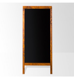 Penguen 60 cm x 110 cm Ahşap Ayaklı Menü Tahtası (Kara Tahta)